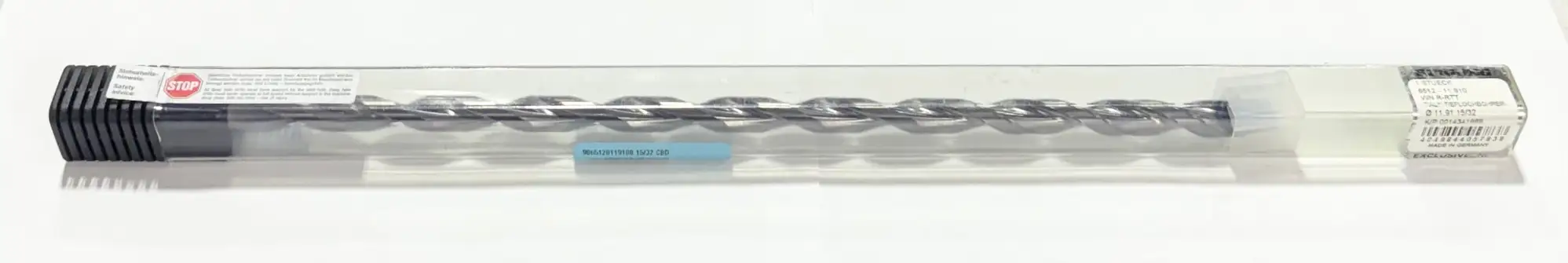 Guhring 15/32" Solid Carbide Drill 25xD Coolant Thru, 135 Deg, 2 Flute, TiAlN Tip