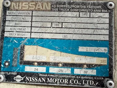 Used NISSAN CPJ02A25PV Misc Forklifts California US | Heavy Wall Consulting #1325411