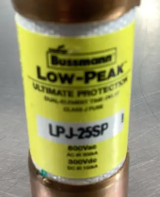 Used Bussmann LPJ-25SP Fuses | Palmetto Automation #1156143