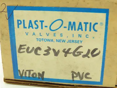 Plast-o-matic EUC3V4G20 Solenoid Valve 2-Way NC 120V 120 PSI 3/8" NPT