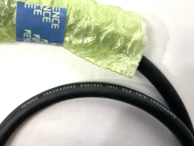 Keyence 1603HAH003 Double-Ended Connector Cable M14 12-Pin F Connectors M/F .5m - New Other