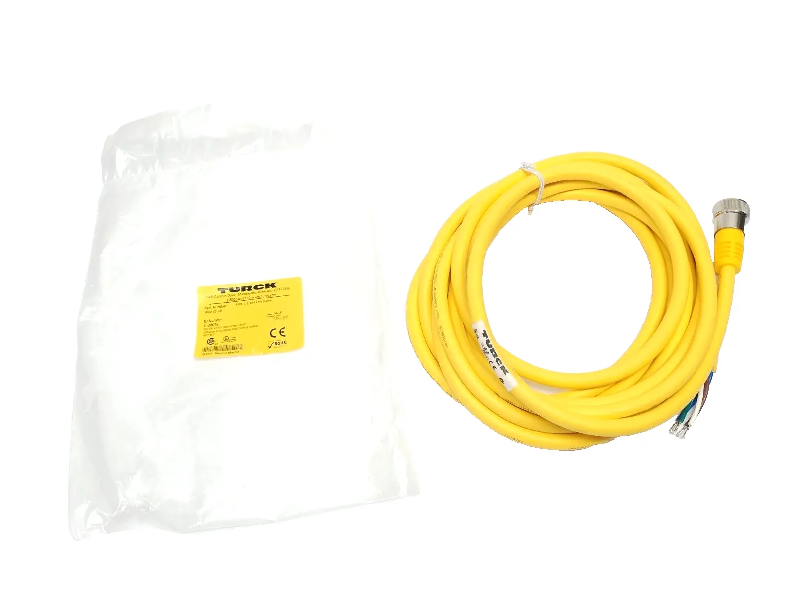 New | in-Stock TURCK U-30675, RKM 47-5M Cable & Wire | Maverick Industrial Sales #1106029