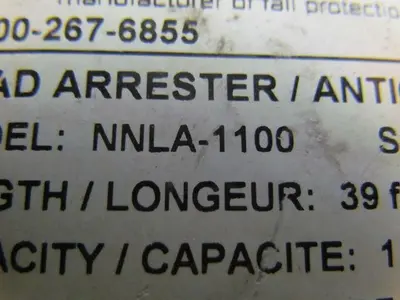 Norguard NNLA-1100 Load arrester 1100 Lb 39 Ft Cable Length arrestor