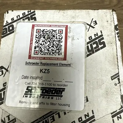 New | in-Stock SCHROEDER KZ5 Parts (Hydraulics and Pneumatics) Ohio US | Surplus Asset Holdings #1246499