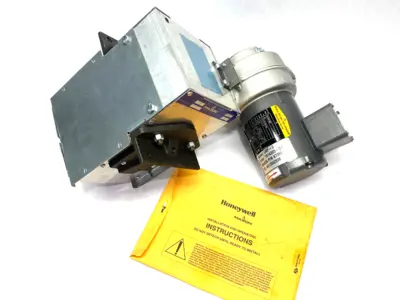 USED MAXON, HONEYWELL BURNER NATURAL GAS LINE BURNER 0.5FT W/ LMF-3 BLOWER MOTOR
