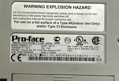 USED PRO-FACE AGP3500-T1-D24