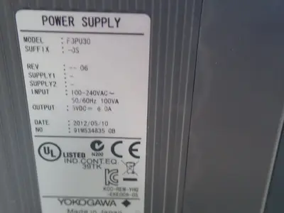 New | in-Stock 2012 YOKOGAWA F3PU300S Power Supplies | HGR 24 #738791