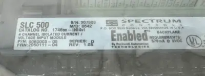 NEW SPECTRUM CONTROLS 1746sc-INI4vi INPUT MODULE SLC500 SER. D REV. 1.03