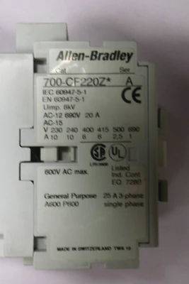 USED ALLEN ALLEN BRADLEY 700-CF220Z*