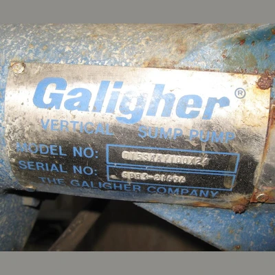 USED GALIGHER PUMPS D15SAA1100X24