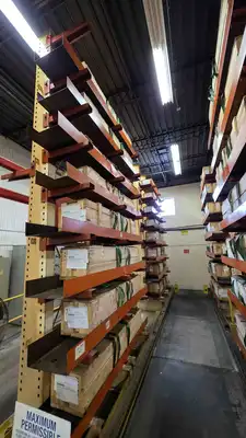 USED Cantilever Shelves Heavy Duty