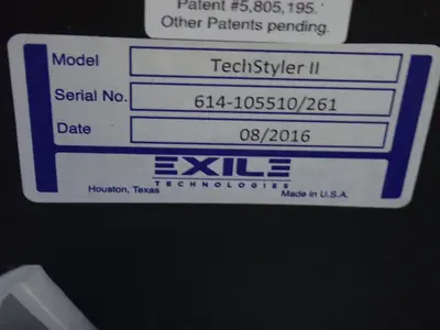 USED 2016 EXILE TECHNOLOGIES TECHSTYLER II