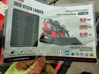 ZJZ-380 MINI SKID STEER ORANGE