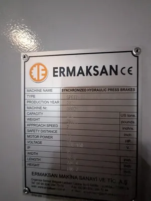 USED ERMAKSAN Speed Bend Pro 3760-220