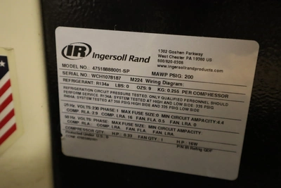 Used INGERSOLL RAND R11N NIRVANA VSD Rotary Screw & Sliding Vane Air Compressors Minnesota US | Machinesused.com #1571959