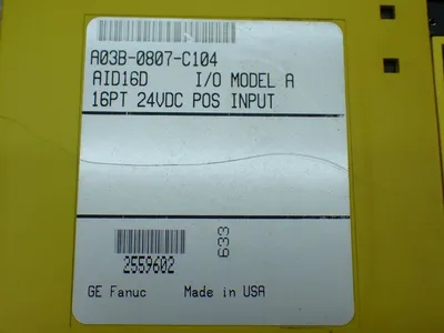 Used FANUC A03B0807C104 PLC Input & Output Ohio US | HGR 24 #885647