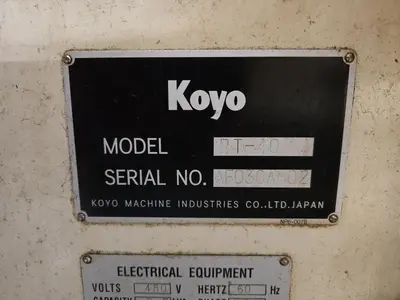 Koyo RT-40 ROBI Outer Diameter Visual Inspection Checking Machine