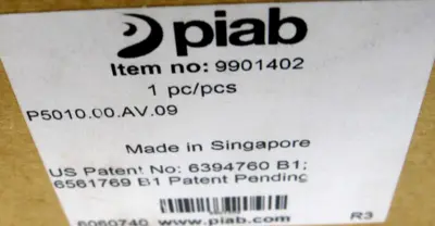 USED PIAB P5010.00.AV.09 VACUUM PUMP P501000AV09