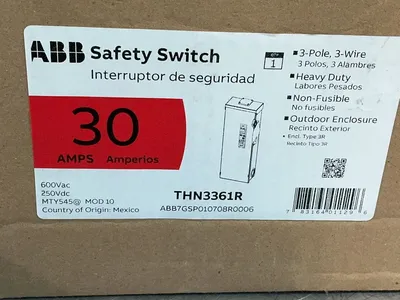 New | in-Stock ABB THN3361R Disconnects Ohio US | HGR 24 #1278505