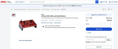 USED HUOT Angled Tool Holder Platform