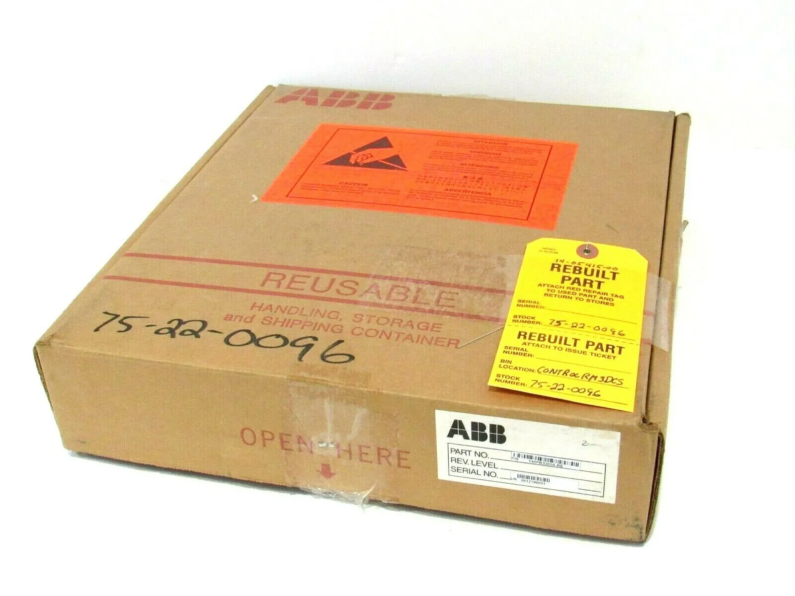 REPAIRED ABB 40PB3201A-RE LOOP I/O BOARD 40PB3201ARE
