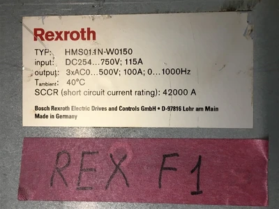 USED REXTROTH HMS01.1N-W0150 (6)-