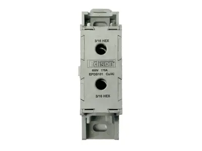 Used Edison Power Distribution Block 3/16" 600V 175A Terminal Blocks Michigan US | Maverick Industrial Sales #1402207