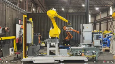 FANUC M-710iC/50H Robot Conveyor System w/ R30iB Plus Controller