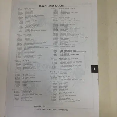 USED DETROIT DIESEL CATALOG910