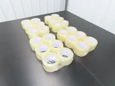 24 Rolls 3" Wide Clear Tape Packaging Carton Sealing Tape 72mm 110 Yard 2 Mil