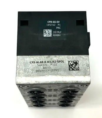 New | in-Stock Festo CPX-M-AB-8-M12X2-5POL, 549335, CPX-GE-EV, 541244 Parts (Hydraulics and Pneumatics) Michigan US | Maverick Industrial Sales #1392322