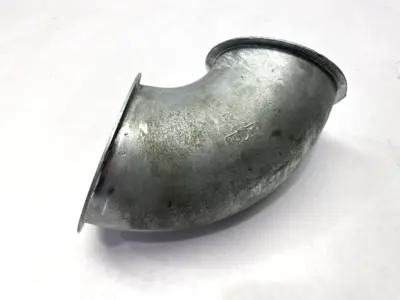 USED JACOB GALVANIZED RIGHT ANGLE PIPE 80MM DIAMETER DN