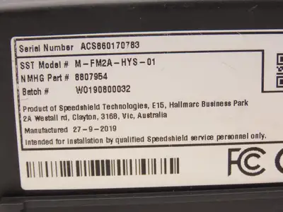 Speedshield M-FM2A-HYS-01 Tracker Display Module 8807954 Off Hyster E80XN