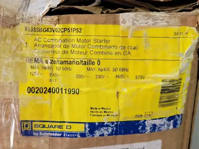 NEW SQUARE D 8538SBG63V02CP51P52