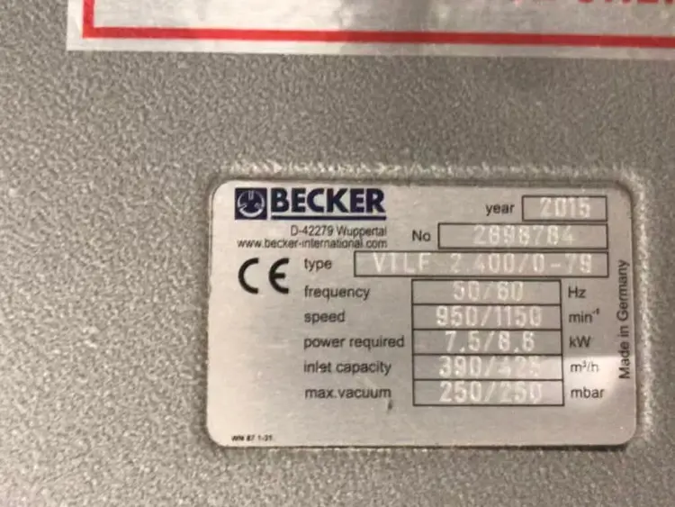 Used Becker _UNKNOWN_ Pumps Minnesota US | Peak Machinery, Inc. #286187