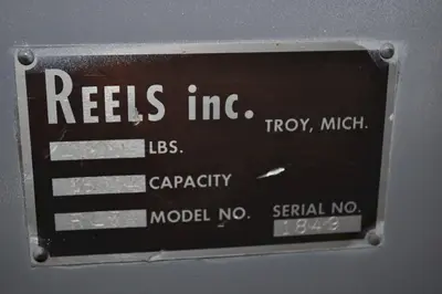 2500 LB X 18" Reels Inc Motorized Uncoiler