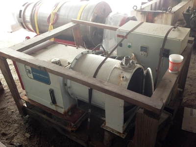 Baker-Perkins S-8 pusher centrifuge, 316SS.