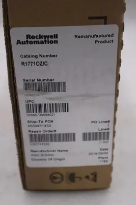 ALLEN BRADLEY 1771-OZ PLC MODULE - ROCKWELL REMANUFACTURED - STOCK GF870