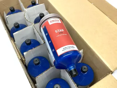 New | in-Stock perma STAR Lubrication Cartridge 250cc filled w/ MOBIL Polyrex EM 10-PA Hydraulic Pumps Michigan US | Maverick Industrial Sales #1389258