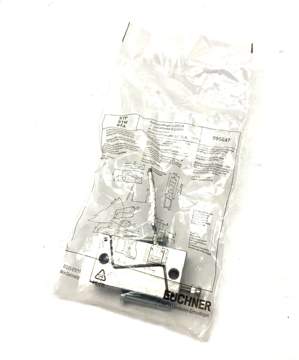New | in-Stock EUCHNER Top/Bottom Hinged Actuator for Insertion Switch Parts Michigan US | Maverick Industrial Sales #1393243