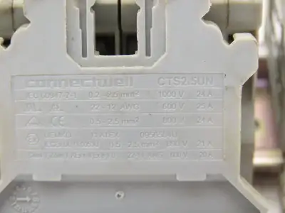 Terminal Block DIN Rail 600V 20A 22-12AWG Lot of 123