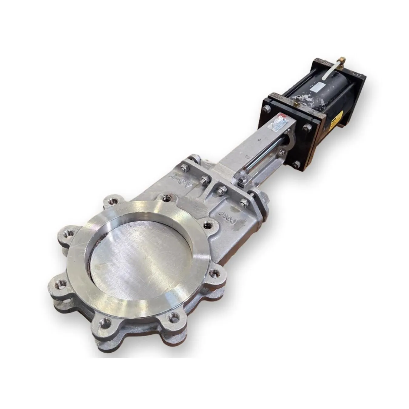Used 8" A-C Valve Stainless Steel Knife Gate Size 8