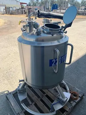 Tank, 53 Gallon, 316L Stainless Steel, 45 PSI, Precision Stainless #S743975