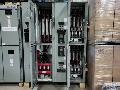 5kV/1200A Medium Voltage MCC Double Structure w/ Motor Protection Relays