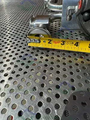 USED 3 ITT PURE FLO ADVANTAGE STAINLESS STEEL DIAPHRAGM VALVE W/ 1" SANITARY FITTINGS