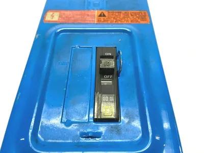 Q02L30S | Square D  Blue Enclosure Load Center 10A Amp Circuit Breaker - Used