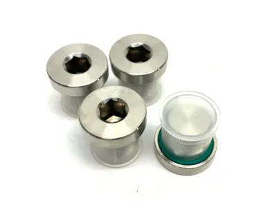 Inner Hex Head M16x1.5 Pipe Fitting Plug, Stainless Steel w/ Seal LOT OF 4
