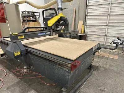 2004 Multicam Series 3000 Router 60"x120" Travels, Remote Jog Handle, 8 Position atc, Tool Height Sensor, Pendant Control