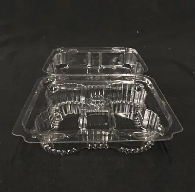 NEW, in-the-box — Commercial Packaging: 4-Count Muffin (small) See-Thru Clamshell