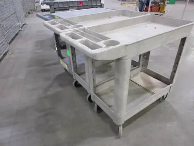 RUBBERMAID, LIGHT DUTY, PLASTIC UTILITY CARTS